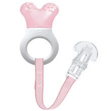 Kühl-Beißring Mini Cooler & Clip - Rosa