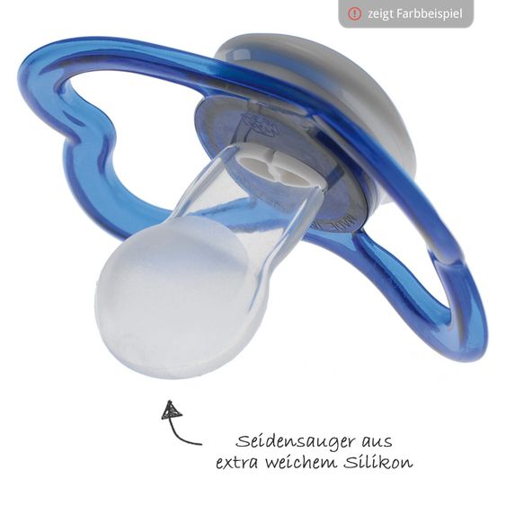 MAM Leucht-Schnuller 2er Pack Air Night - Silikon - 6-16 M - Girl