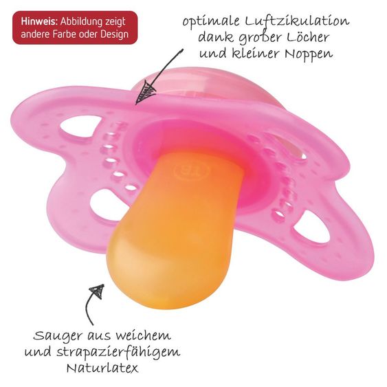 MAM Leucht-Schnuller 2er Pack Night - Latex 0-6 M - für Jungen