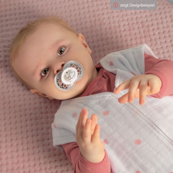 MAM Leucht-Schnuller 2er Pack Night - Silikon 6-16 M - Bär & Mond