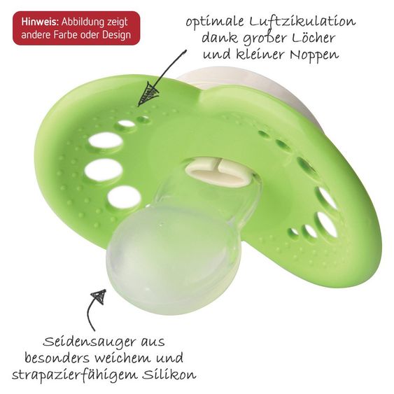 MAM Leucht-Schnuller 2er Pack Night - Silikon ab 16 M - für Mädchen