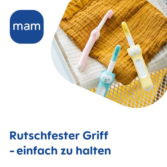 MAM Massage-Zahnbürste Massaging Brush - Mint