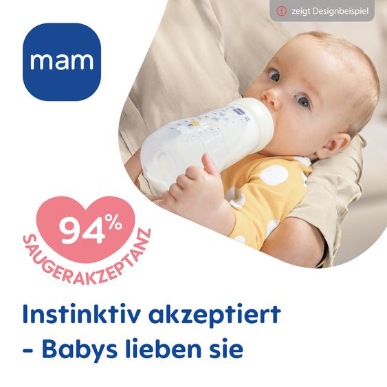 MAM PP-Flasche 2er Pack Easy Active Baby Bottle 270 ml - Silikon Gr. 1 - Biene & Igel