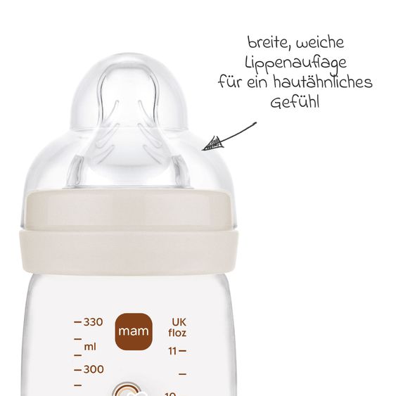 MAM PP-Flasche 2er Pack Easy Active Baby Bottle - Silikon 330 ml - Fuchs - Gr. 2