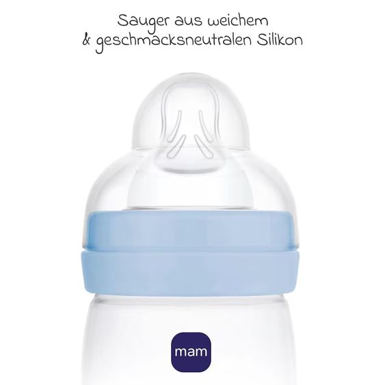 MAM PP Bottle 2-Pack Easy Start Anti-Colic 160 ml - Blue