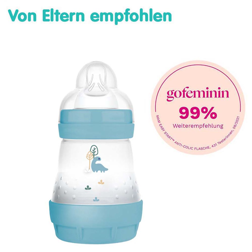 Biberon Mam Set Bottiglie Anti-Colica MAM - 2 Biberon 160ml E 260ml Con Ciuccio Tettarella SkinSoft Silicone