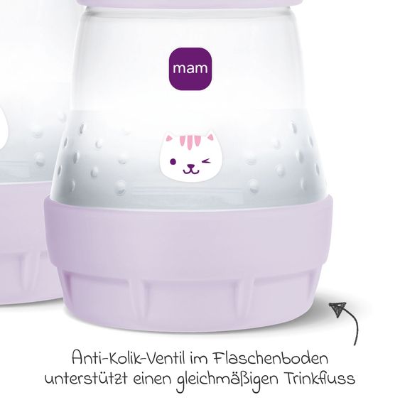 MAM PP-Flasche 2er Pack Easy Start Anti-Colic 160 ml - Lila