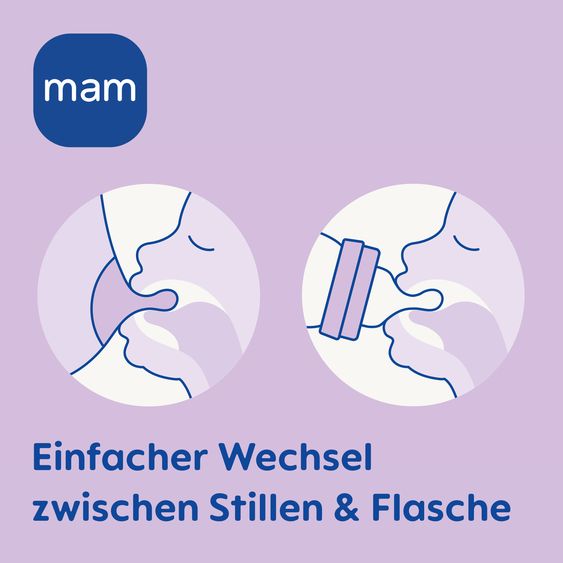 MAM PP-Flasche 2er Pack Easy Start Anti-Colic 160 ml - Lila