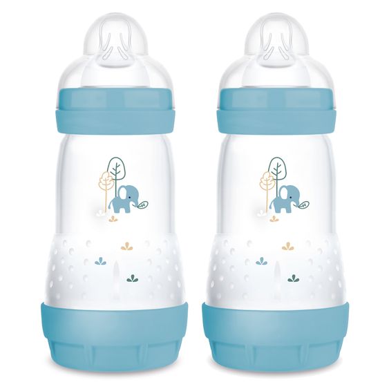 MAM Bottiglia PP 2-pack Easy Start Anti-Colic 260 ml - Blu