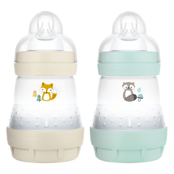 MAM PP bottle 2-pack Easy Start Anti-Colic Elements 160 ml - Fox & Raccoon