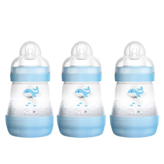 MAM PP-Flasche 3er Pack Easy Start Anti-Colic 160 ml - Blau