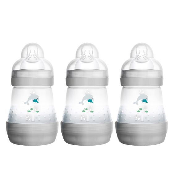 MAM PP-Flasche 3er Pack Easy Start Anti-Colic 160 ml - Grau