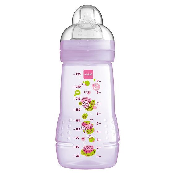 MAM PP-Flasche Baby Bottle 270 ml - Silikon Gr. 2 - Lila