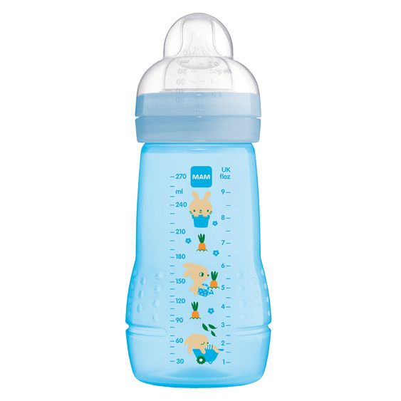 MAM Biberon in PP Easy Active 270 ml - Silicone Gr. 1 - Bunny