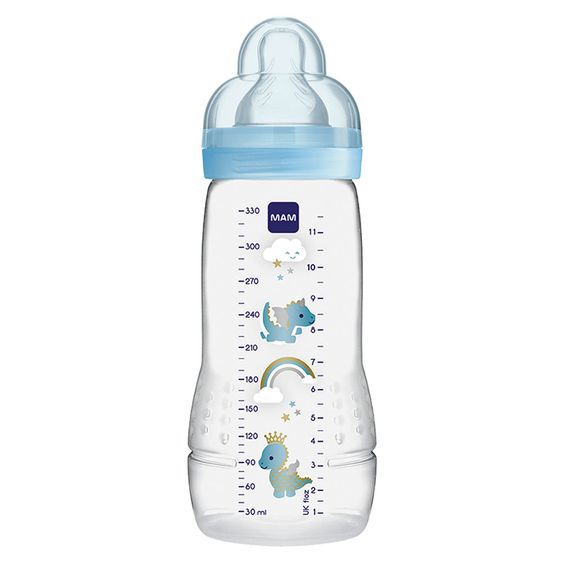 MAM PP bottle Easy Active Baby Bottle 330 ml - silicone size 2 - for boys