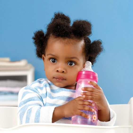 MAM PP-Flasche Easy Active Baby Bottle 330 ml - Silikon Gr. 2 - für Mädchen