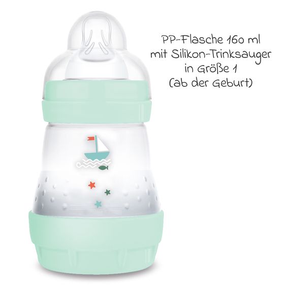 MAM PP bottle Easy Start Anti-Colic 160 ml - Boat - Mint