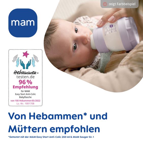 MAM PP-Flasche Easy Start Anti-Colic 160 ml - Boot - Mint