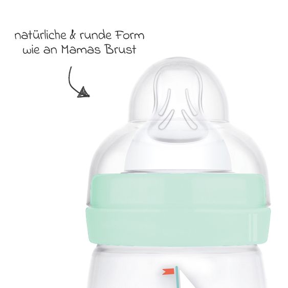 MAM PP-Flasche Easy Start Anti-Colic 160 ml - Boot - Mint