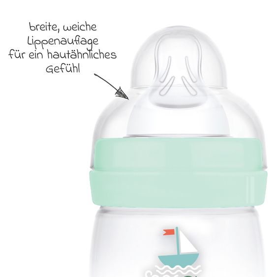 MAM PP-Flasche Easy Start Anti-Colic 160 ml - Boot - Mint