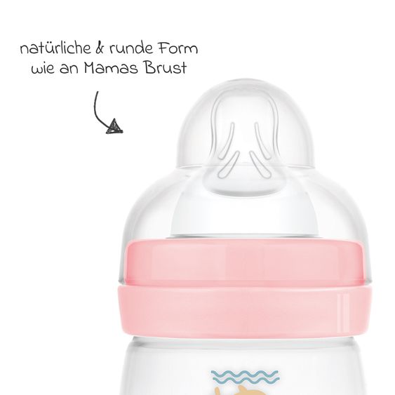 MAM PP-Flasche Easy Start Anti-Colic 160 ml - Delfin - Rosa