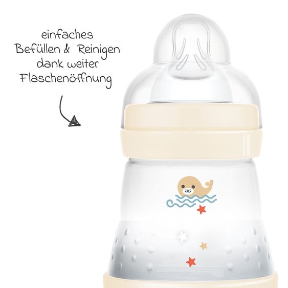 MAM PP-Flasche Easy Start Anti-Colic 160 ml - Robbe - Beige