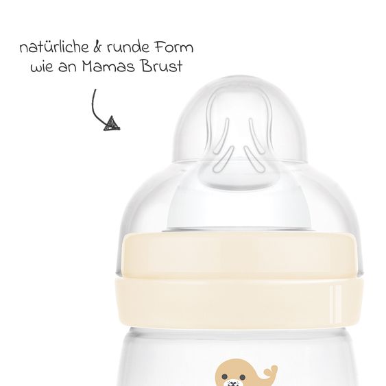 MAM PP-Flasche Easy Start Anti-Colic 160 ml - Robbe - Beige