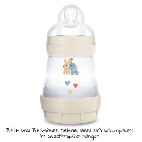 MAM PP bottle Easy Start Anti-Colic 160 ml + silicone teat size 1 - elephant