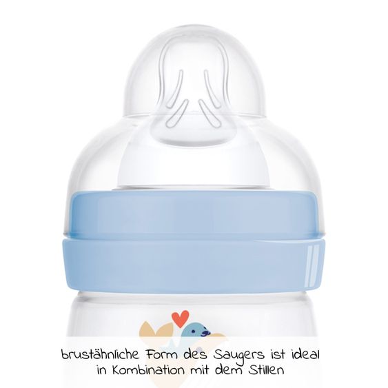 MAM PP-Flasche Easy Start Anti-Colic 160 ml + Silikon-Sauger Gr. 1 - Wal