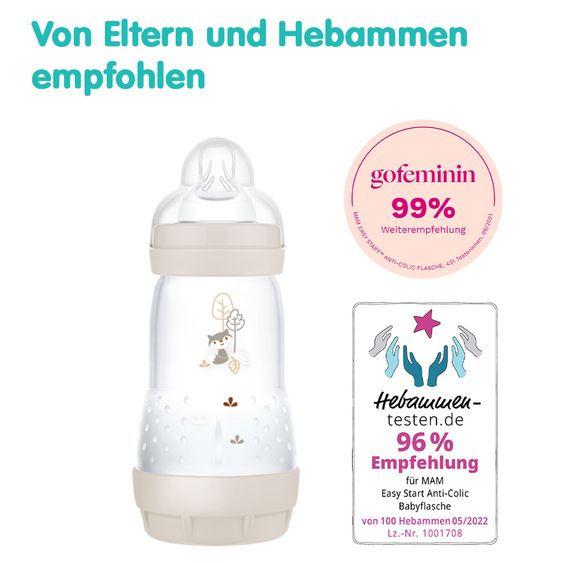 MAM PP bottle Easy Start Anti-Colic 260 ml - Beige