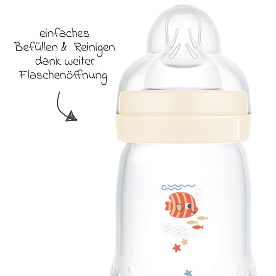 MAM PP-Flasche Easy Start Anti-Colic 260 ml - Fisch - Beige