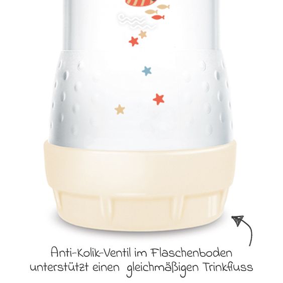 MAM PP-Flasche Easy Start Anti-Colic 260 ml - Fisch - Beige