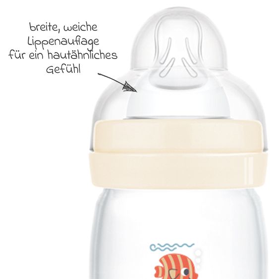 MAM PP-Flasche Easy Start Anti-Colic 260 ml - Fisch - Beige