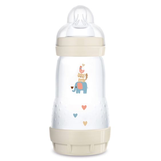 MAM PP-Flasche Easy Start Anti-Colic 260 ml + Silikon-Sauger Gr. 1 - Elefant