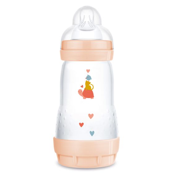 MAM PP-Flasche Easy Start Anti-Colic 260 ml + Silikon-Sauger Gr. 1 - Schildkröte