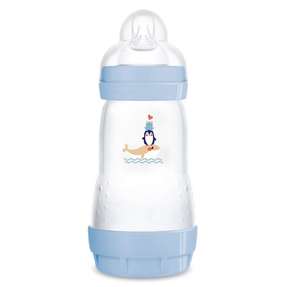 MAM PP-Flasche Easy Start Anti-Colic 260 ml + Silikon-Sauger Gr. 1 - Wal