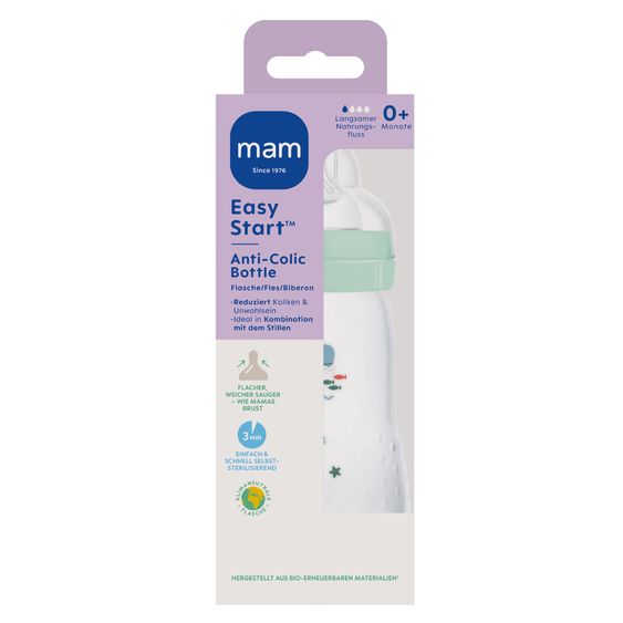 MAM PP-Flasche Easy Start Anti-Colic 260 ml - Wal - Mint