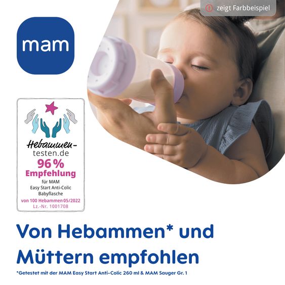 MAM PP-Flasche Easy Start Anti-Colic 260 ml - Wal - Mint