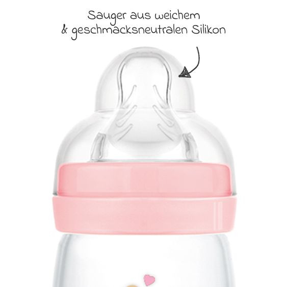 MAM PP-Flasche Easy Start Anti-Colic 320 ml - Enten - Rosa