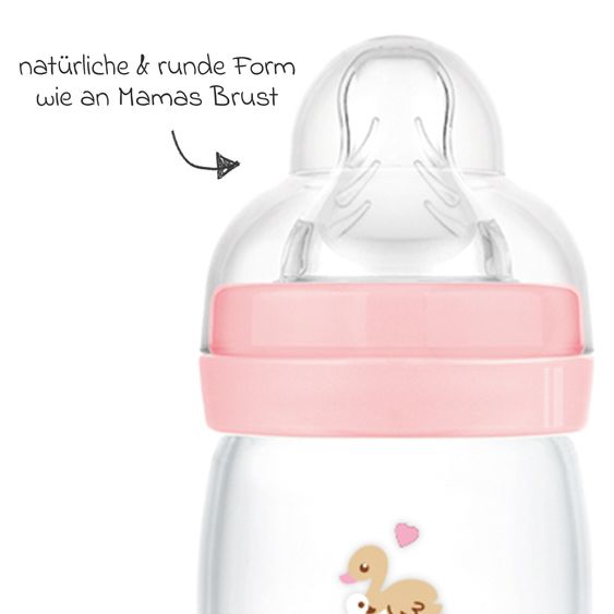 MAM PP-Flasche Easy Start Anti-Colic 320 ml - Enten - Rosa