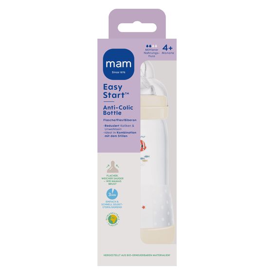 MAM PP-Flasche Easy Start Anti-Colic 320 ml - Fische - Beige