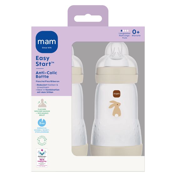 MAM Biberon PP Easy Start Anti Colic matt 260 ml - Uni