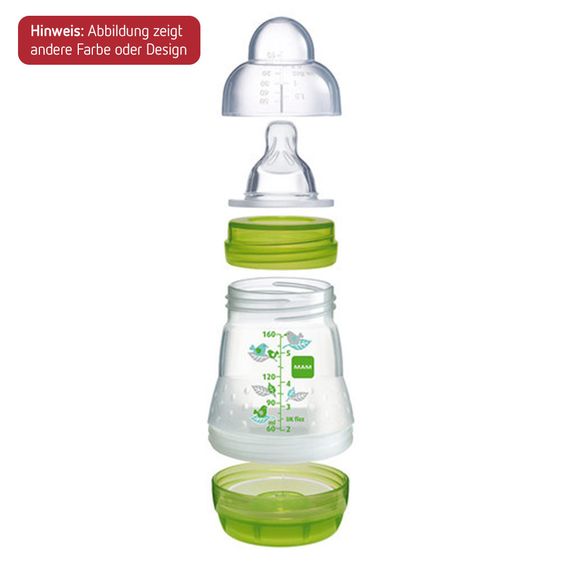 MAM PP-Flasche Easy Start Anti-Kolik 160 ml - Silikon 1 Loch - für Jungen