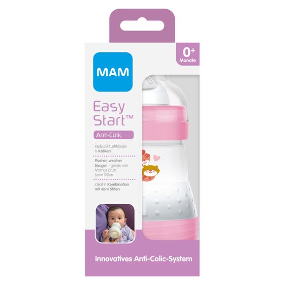 MAM PP-Flasche Easy Start Anti-Kolik 160 ml - Silikon Gr. 1 - Tiger