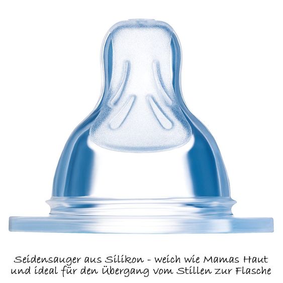 MAM PP-Flasche Easy Start Anti-Kolik 260 ml - Silikon 1 Loch - für Mädchen