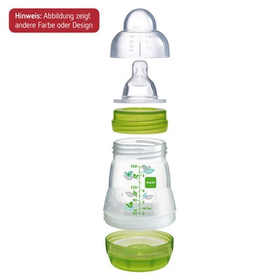 MAM PP-Flasche Easy Start Anti-Kolik 260 ml - Silikon 1 Loch - für Mädchen