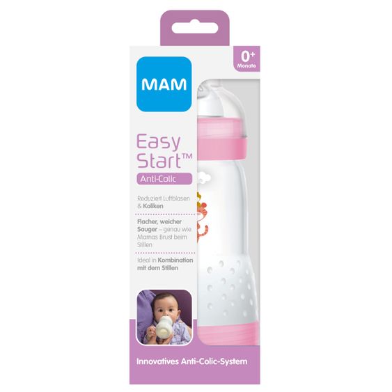 MAM PP-Flasche Easy Start Anti-Kolik 260 ml - Silikon Gr. 1 - Tiger