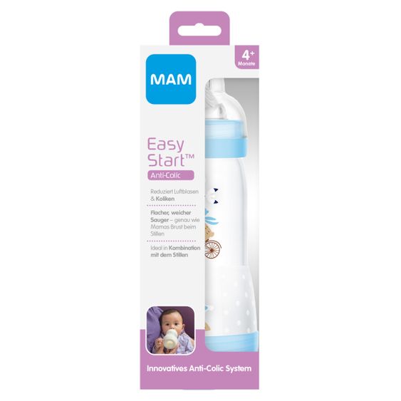 MAM PP-Flasche Easy Start Anti-Kolik 320 ml - Silikon Gr. 2 - Bär