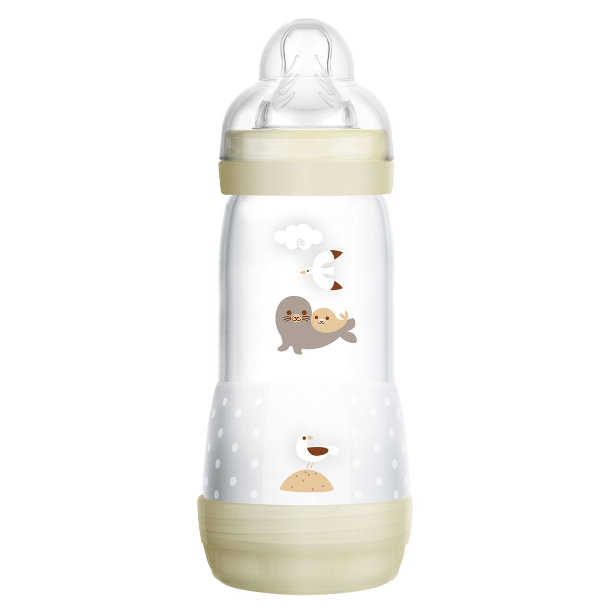 MAM PP-Flasche Easy Start Anti-Kolik 320 ml - Silikon Gr. 2 - Robbe