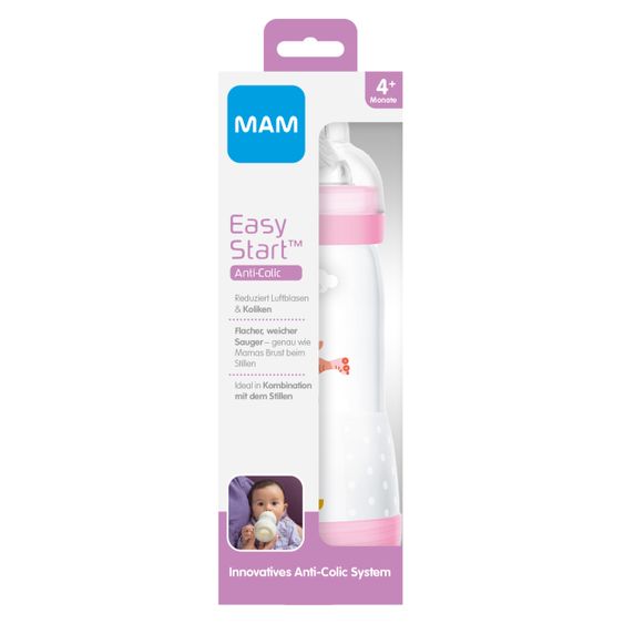 MAM PP-Flasche Easy Start Anti-Kolik 320 ml - Silikon Gr. 2 - Tiger